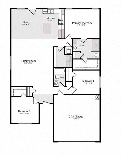 a floor plan of a house